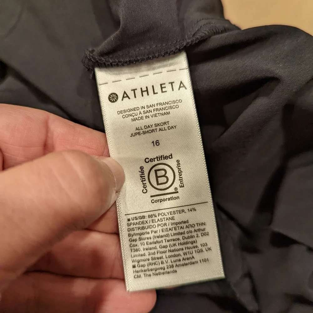 Black Athletic Skort